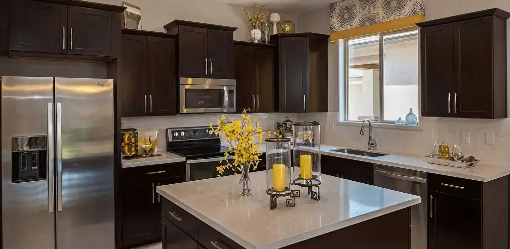 Cabinet painting results with freshly painted kitchen cabinets in Pittsburgh, PA