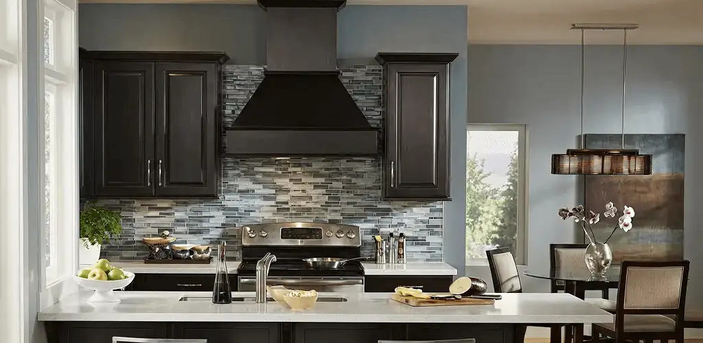 Kitchen cabinet painting and refinishing in a modern kitchen in Pittsburgh, PA