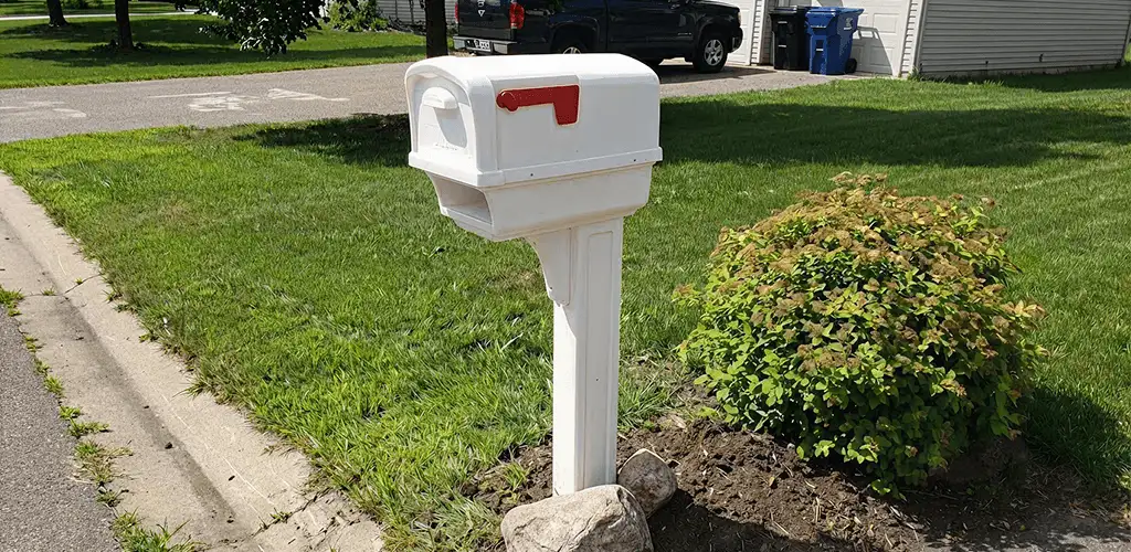 Mailbox installation for a residential curbside mailbox in Pittsburgh, PA